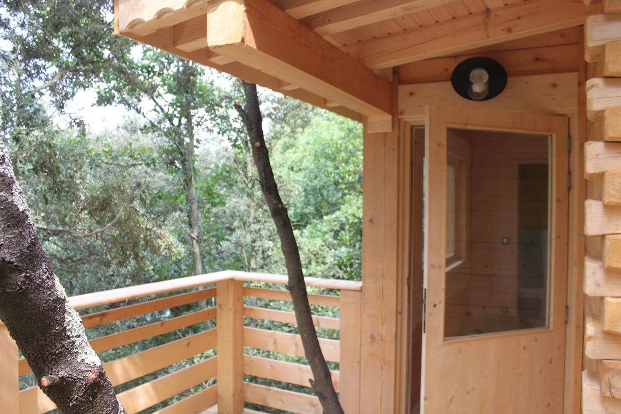 Les Cabanes Dans Les Bois Logis Hotel Villedubert Eksteriør billede