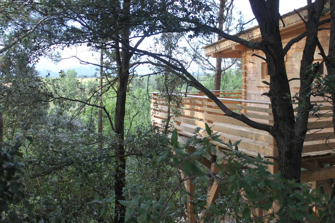 Les Cabanes Dans Les Bois Logis Hotel Villedubert Eksteriør billede