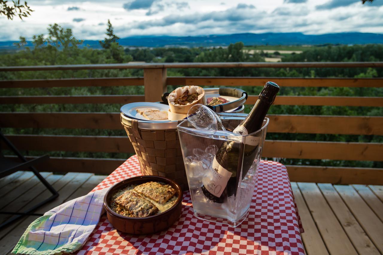 Les Cabanes Dans Les Bois Logis Hotel Villedubert Eksteriør billede